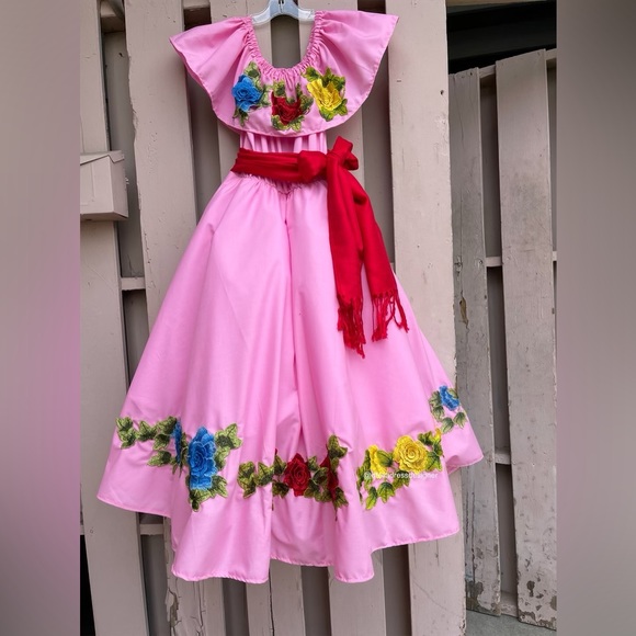 strapless open back dress Pink Sequin Toddler Dress For Photography Sessions